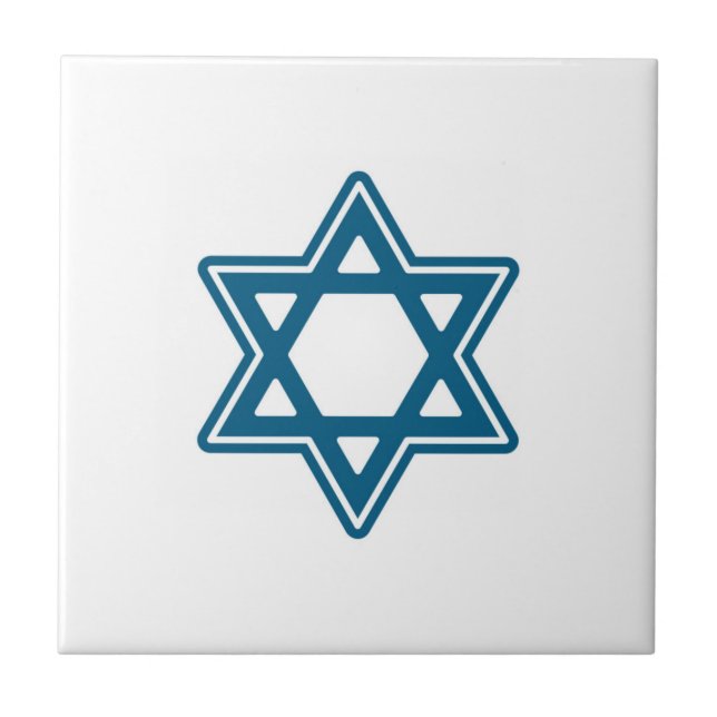 Festivals Hanukkah Single Star Keramik Tile Fliese (Vorderseite)