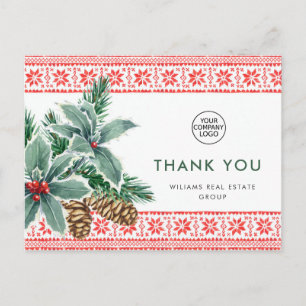 Festivals Holly Berry Weihnachtsfeiertag Vielen Da Postkarte