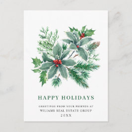 Festivals Holly Berry Weihnachtsgrüße Postkarte