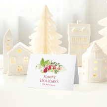 Festivals Holry und Evergreen Wasserfarbe