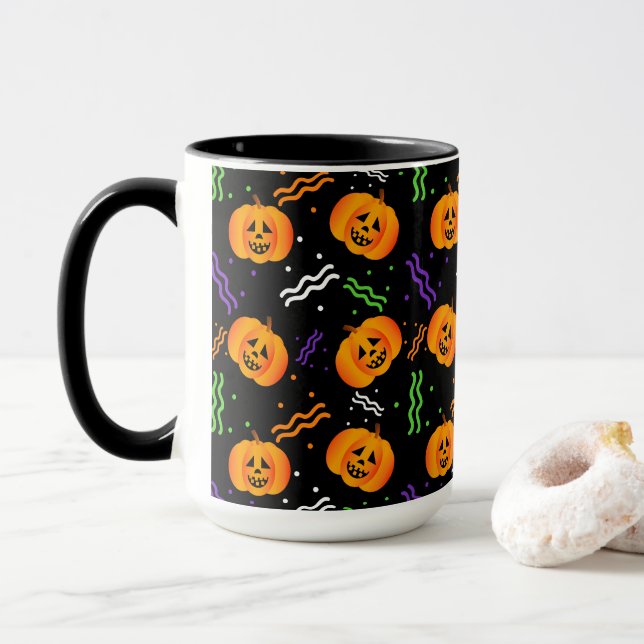 Festivals Jack-O'-Lanterns Combo Tasse (Mit Donut)