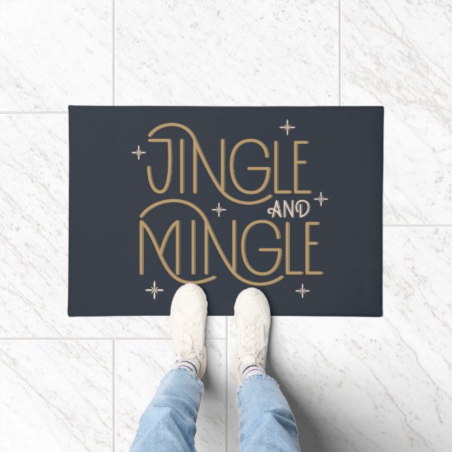 Festivals, Jingle und Mingle Holiday Design Fußmatte (Indoor)