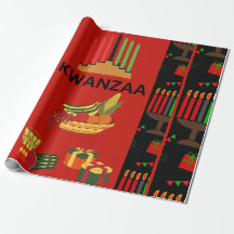 Festivals Kwanzaa Design mit Kinara, Obst und Gi