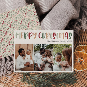 Festivals Lässige farbenfrohe Weihnachten Drei Fot