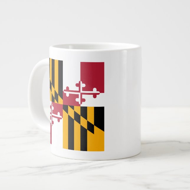 Festivals Maryland State Flag Jumbo-Tasse (Vorderseite Links)