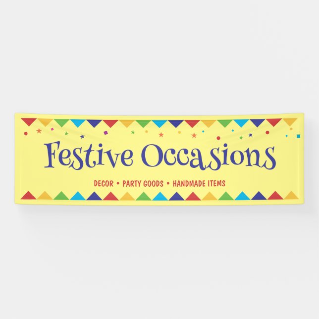 Festivals Messe Vendor Stand Banner (Horizontal)