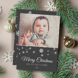 Festivals Moderne frohe Weihnachts-Foto Weihnachts Feiertagskarte