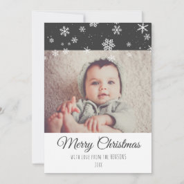 Festivals Moderne frohe Weihnachts-Foto Weihnachts Feiertagskarte