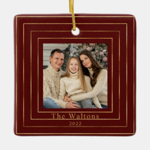 Festivals Moderner Gold Holiday Keepake Keramik Ba Keramikornament