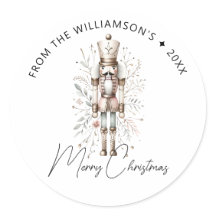 Festivals Pink Gold Nutcracker Weihnachtskleber