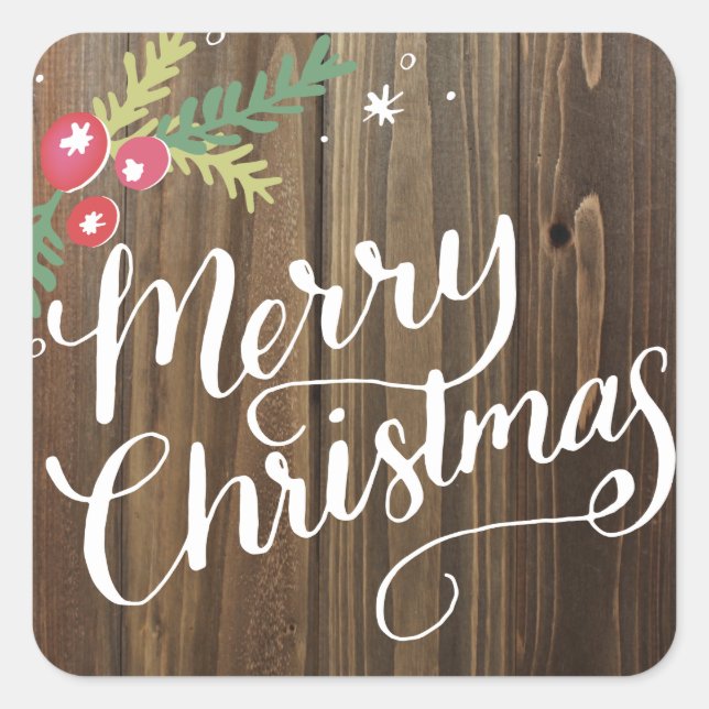 Festivals Quadratischer Aufkleber (Vorderseite)