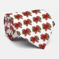 Festivals Red and Gold Christmas Bow Muster