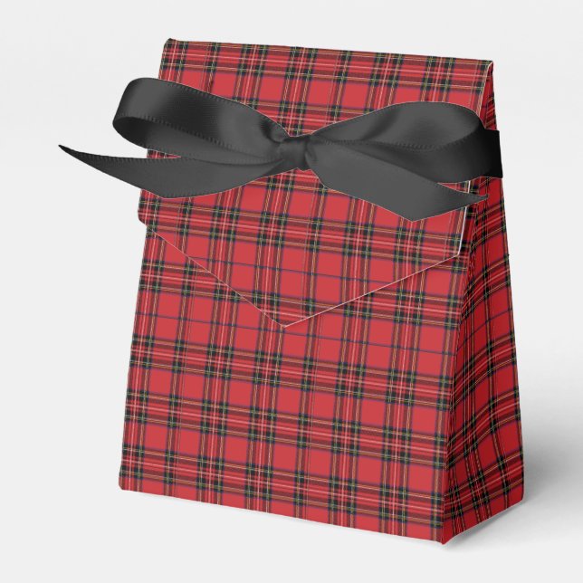 Festivals Red & Black Kariert Gevor Box Geschenkschachtel (Vorderseite)