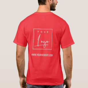 Festivals Red Business Fügen Sie Ihre Logo-Website T-Shirt