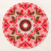 Festivals Red Green Geometric Cosy Christmas Star