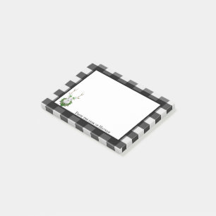 Festivals Reindeer Buffalo Kariert Personalisiert Post-it Klebezettel