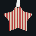 Festivals Retro Vintage vertikale PopCorn Streifen Ornament<br><div class="desc">Ein festliches, im Retro-Stil gehaltenes Dekor aus roten und beigen Streifen in horizontaler oder vertikaler Form ist ein moderner klassischer Grafikstil, der immer für sich selbst oder für jemanden, der auf Ihrer Liste besonders ist, ein besonderes Geschenk macht, das bei festlichen Anlässen sicher einen Eindruck macht. E-Mail mit dem unten...</div>
