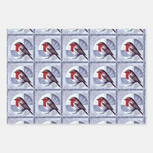 Festivals Robin Christmas Design Multiack Geschenkpapier Set