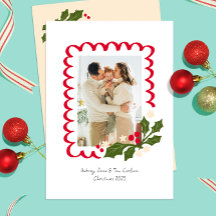 Festivals Scallop Rahmen mit Holly One Foto