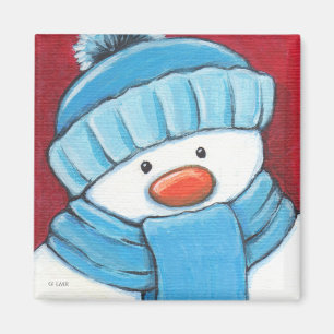 Festivals Snowman Kühlschrank Magnet