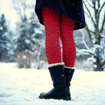 Festivals Spaß Neuheit Rot Pink Polka Dot Weihnach Leggings<br><div class="desc">Dieses hübsche klassische Design besticht durch einen handgezeichneten weichen rosa Polka-Punkt auf klassischem Rot für dieses gemütliche,  traditionelle Gefühl mit einem Hauch von Lustigkeit. Originelle Kunst von Malissa Melrose.</div>