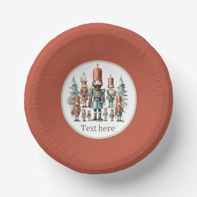 Festivals Wasserfarbe Nutcracker Party Pappteller (Vorderseite)