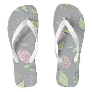 Festivals Wasserfarben Blume 2 Flip Flops