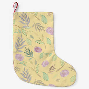 Festivals Wasserfarben Blume 2 Kleiner Weihnachtsstrumpf