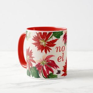 Festivals Weihnachten Poinsettia Floral Tasse