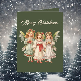 Festivals WeihnachtsAngels Aquarellfarben hinzufüg Feiertagskarte