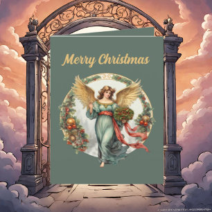 Festivals WeihnachtsAngels Aquarellfarben hinzufüg Feiertagskarte
