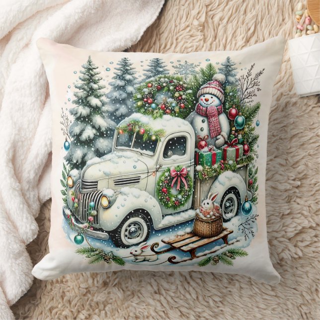 Festivals | Weihnachtslieferung nach Jahrgang Kissen (Decke)