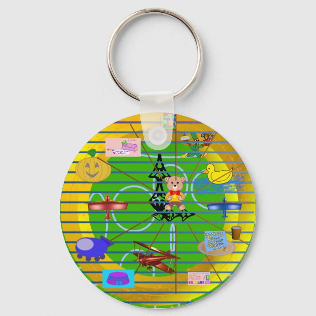 Festivals zum Cartoon Schlüsselanhänger (Vorderseite)