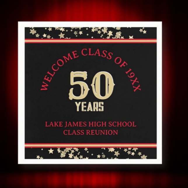 Festive 50. Klasse Wiedersehen-Party Serviette (Von Creator hochgeladen)