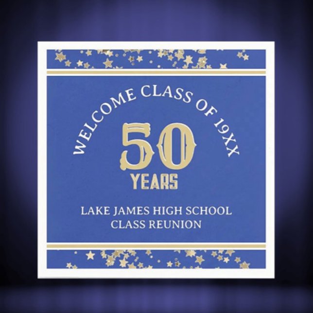 Festive 50. Klasse Wiedersehen-Party Serviette (Von Creator hochgeladen)
