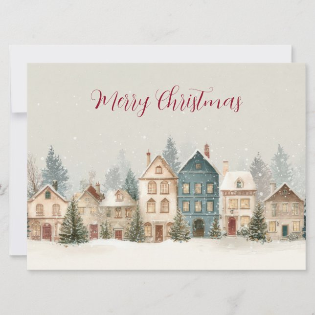 Festive and elegant Christmast Greeting Card Karte (Vorderseite)