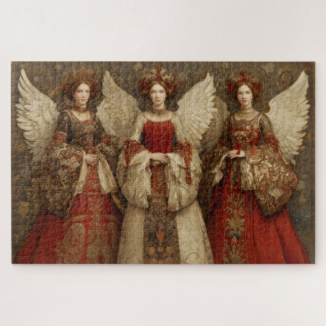 Festive Angels Puzzle (Horizontal)