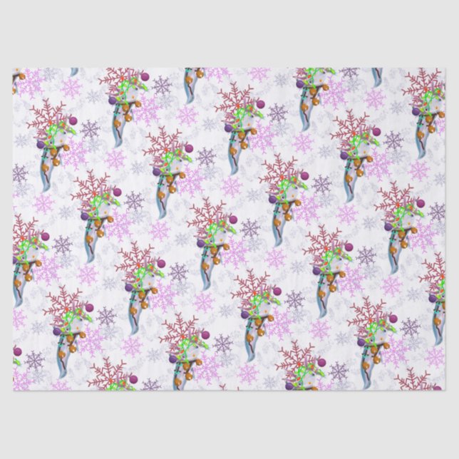 Festive Axlotl Seidenpapier (Vorderseite)