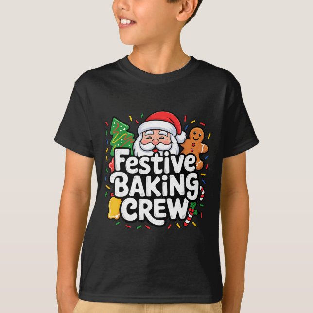 Festive Baking Crew Soft Palette Holiday Family Ch T-Shirt (Vorderseite)