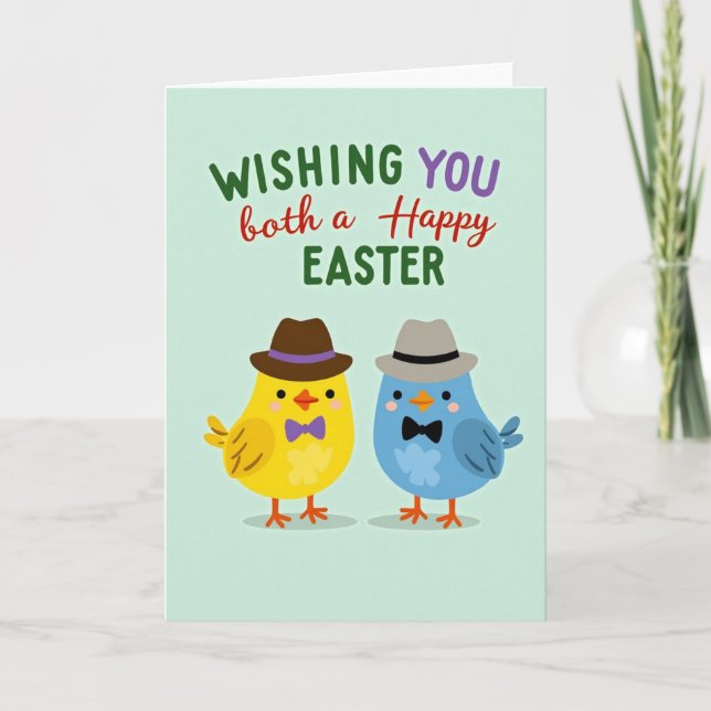 Festive Birds Celebration Card Karte (Vorderseite)