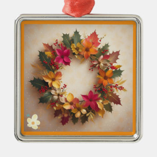 "Festive Blume Power" Ornament Aus Metall