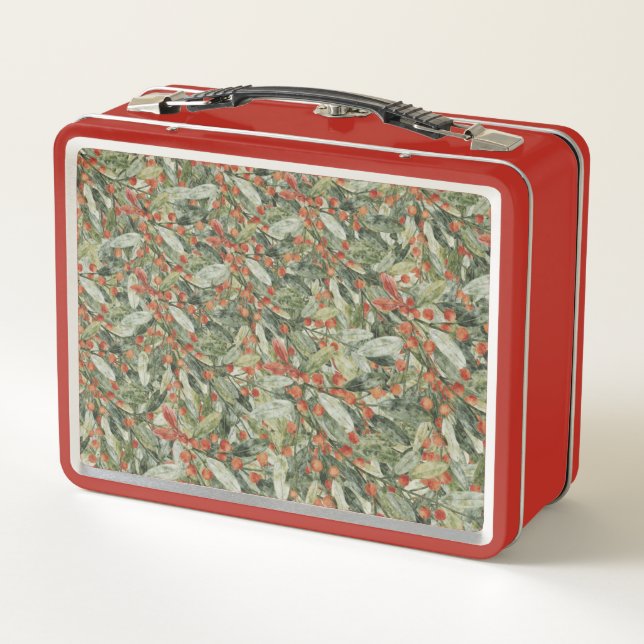Festive Botanical Christmas Lunch Box (Rückseite)