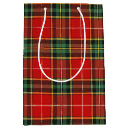 Festive Bright Tartan Mittlere Geschenktüte