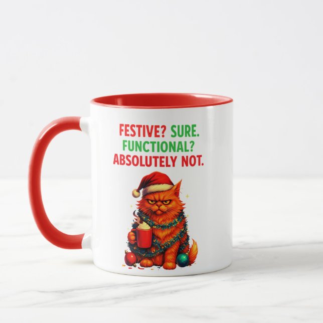 Festive but Over It Mug Tasse (Links)