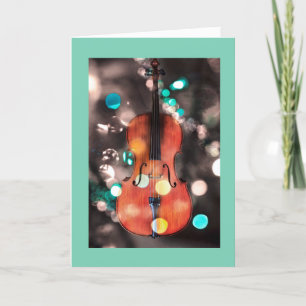 Festive Cello holiday card Feiertagskarte