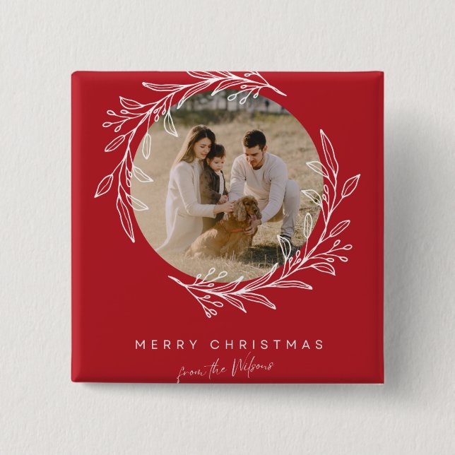 Festive Cheer Pin! ✨ Custom Christmas Button Badge (Vorderseite)