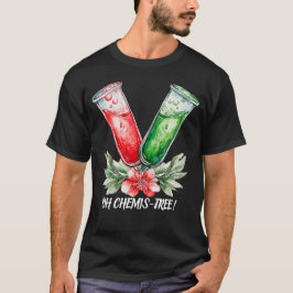 Festive Chemistry Test Tube Pun Art T-Shirt