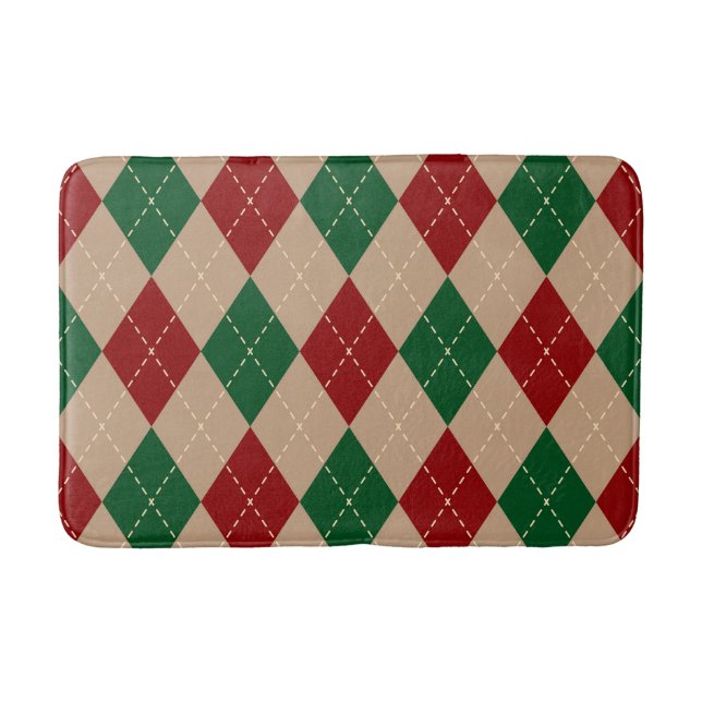 Festive Christmas Bath Mat – Holiday BathroomDecor Badematte (Vorderseite)