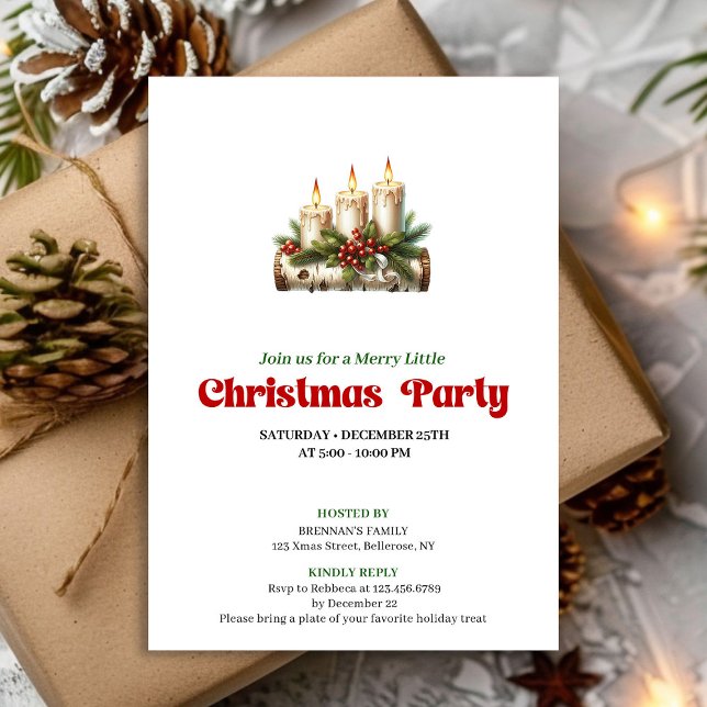 Festive Christmas decoration invite digital file Einladung (Festive Christmas decoration invite digital file

)