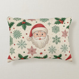 Festive Christmas Lumbar Pillow – Cheerful Holiday Dekokissen